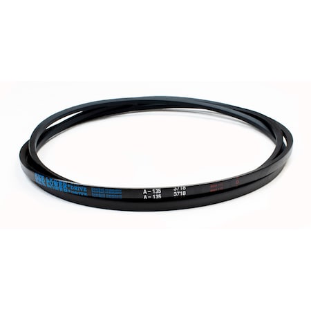 D&D A135 Classical V-Belt, 137 in Outside Length, 1/2 in Top Width, 1 Ribs A135